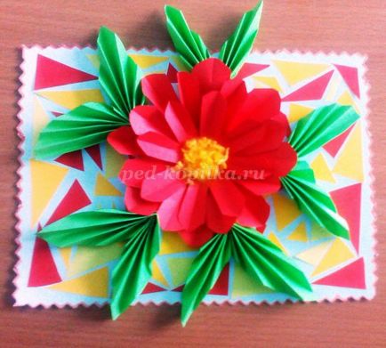 Bulk цветя от хартия поздравителна картичка с собствените си ръце