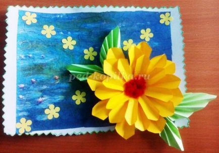Bulk цветя от хартия поздравителна картичка с собствените си ръце