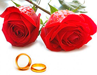 Поздравления розово, калаено сватбени - 10 години брак