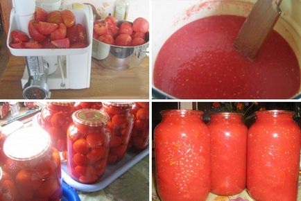 Рецепта домати в собствен сос през зимата без стерилизация снимка