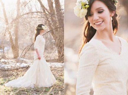 Скромен сватбени рокли видове, включва селекция (42 снимки)