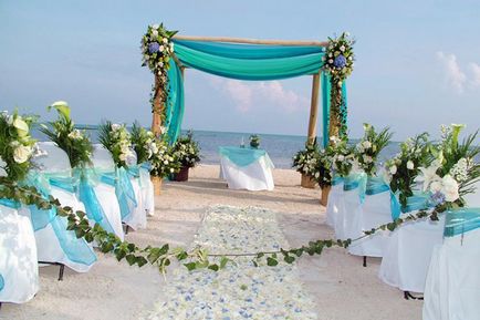 Стилен дизайн сватба в синьо подробни инструкции