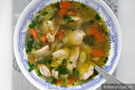 Супа с пиле и леща, прости рецепти