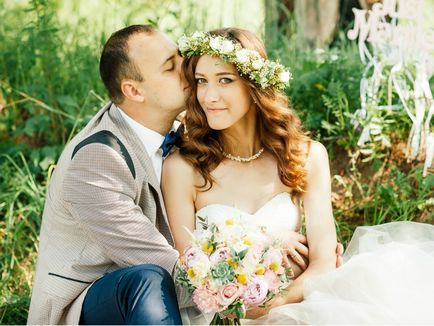 Снимки на сватбата през август и съвети за младоженци
