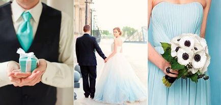 Сватба в синьо как да се украсяват със стил