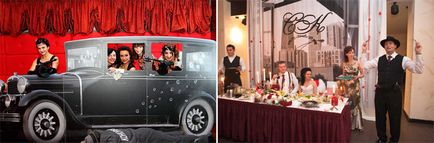 Сватба в стил мафията дизайнерски идеи със снимки и видео, изображения младоженци
