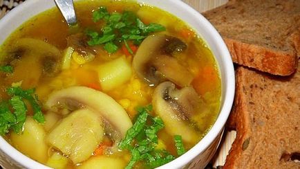 Пилешка супа Delicious (грах зеленчуци сол) Вкусни супи пиле