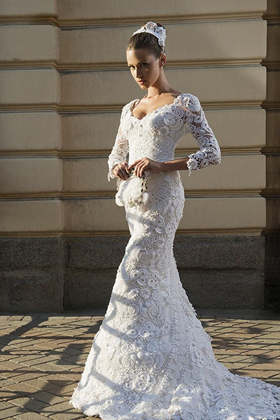 Плетено сватбена рокля - уникален костюм на булката