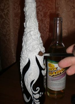 Декорация на бутилки със собствените си ръце