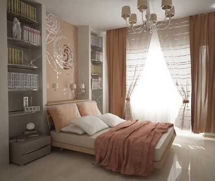 Дизайн малки спални всеки метър за борба с умората
