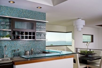 дизайн плочки в кухнята (98 снимки) Кухня украса и създаване на декорация на стената