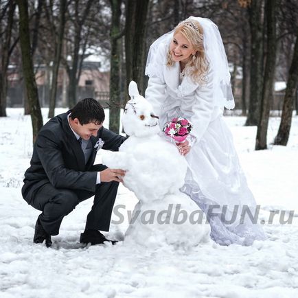 Фотосесия зимна сватба - идеи къде снимана през зимата