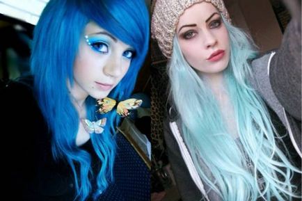 Blue коса - изключителна романтика обратно в стил (на косата) Blue коса - изключителна романтика отново е на мода