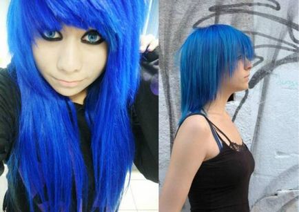 Blue коса - изключителна романтика обратно в модата (цвят на косата в синьо) Blue коса - изключителна романтика отново е на мода