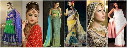 Индийски сватбени рокли - традиционен и модерен модел със снимка