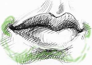 Как да се направи молив за устни в етапа