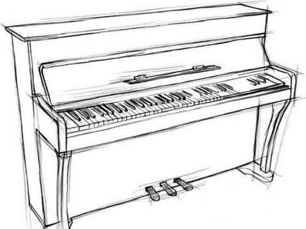 Как да се направи пиано, роял етапи молив