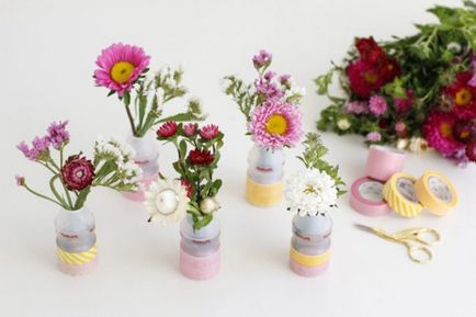 Как да си направим ваза от буркана с вашите ръце 6 начини и 50 снимки