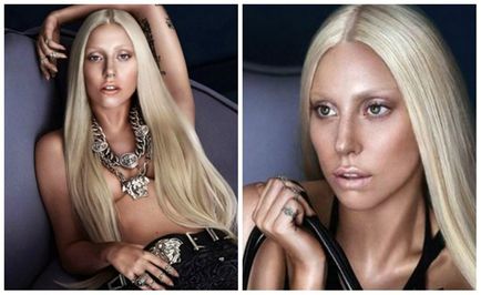 Лейди Гага без грим, фотосесия с естествен mejk apom