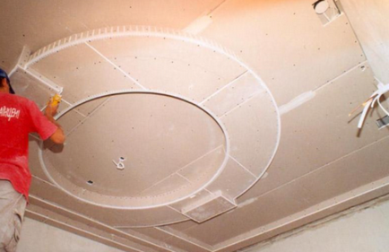 Многоетажен таван от гипсокартон с ръцете си - монтаж инструкция