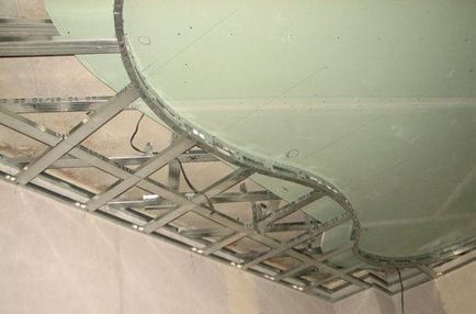 Многоетажен таван от гипсокартон с ръцете си - монтаж инструкция