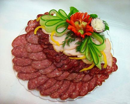 Месо и колбаси рязане, снимки