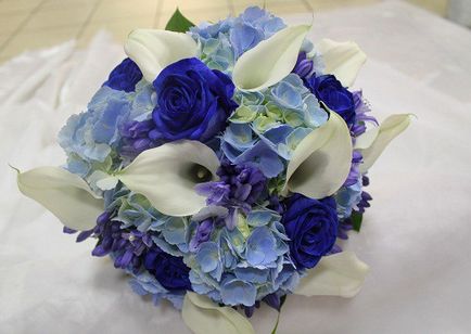 Необичайни сватбен букет от лилии (9 снимки)