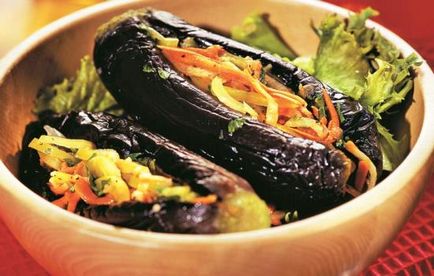 Рецепти патладжан, пълнени със зеленчуци за зимата, изборът на тайни