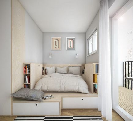 Модерният дизайн на малка спалня, фото 45