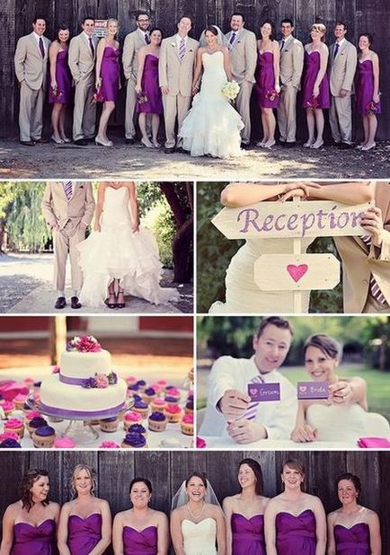 Сватба в лилав цвят