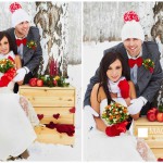 Зимни сватбени идеи за фотосесии, сватбена фотосесия през зимата на улицата Фото идеи за снимката, и не само