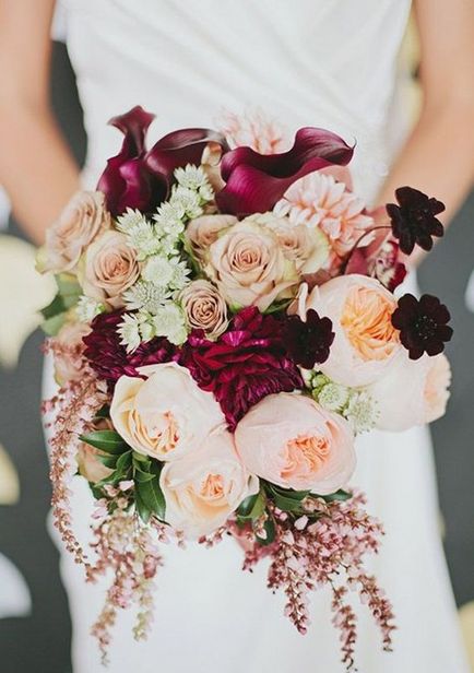 Сватбен букет от лилии, пулс мода
