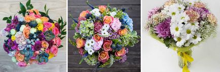 Сватбен букет от хризантеми - възможности за комбиниране с рози, гербери и карамфили снимка