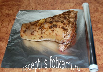 Свински джолан печен в пещ във фолио - стъпка по стъпка рецепти снимки