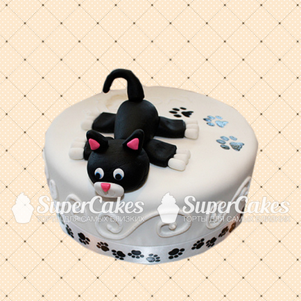 Торта с котка, купи торта във формата на котка в supercakes къщата сладкарски