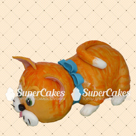 Торта с котка, купи торта във формата на котка в supercakes къщата сладкарски