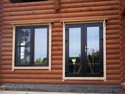 Монтаж на прозорци в дървена къща