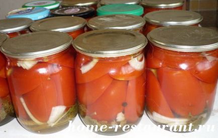 Подготовката за златни рецепти зимата домати