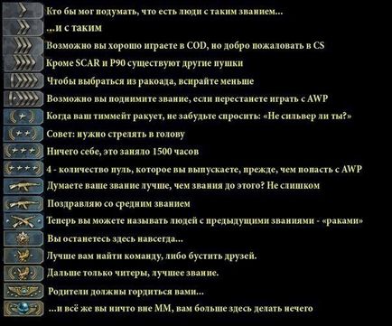 Звания и звания на ЦК на начините за подобряване на ранга в CS отиват, калибриране - водачи от (името на Конституционния съд) Звания и звания на ЦК на начините за подобряване на ранга в CS отиват, калибриране - Ръководства от