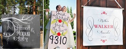 Банер за сватбени снимки на, как да изберете и какво да се замени