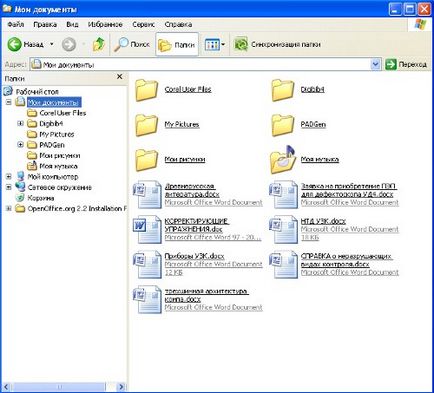 Какво има папка на вашия компютър My Documents; система диск С; сменяеми носители за съхранение