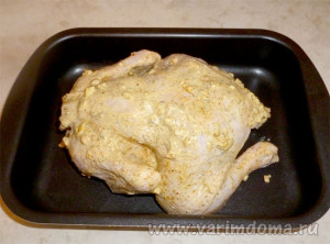 Пиле печен в пещ, се готви у дома! Готвене у дома!