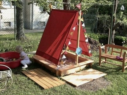 Детска площадка със собствените си ръце, за извършване на игралното поле в страната