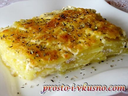 Фурна картофи (картофи) огретен картофи