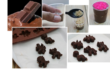 У дома направите шоколадови бонбони