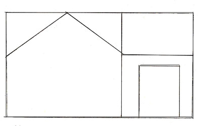 Как да се направи къща, нарисувани с молив на къщата на етапи