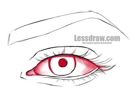 Как да се направи молива за очи на етапи, lessdraw