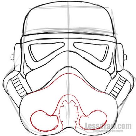 Как да се направи stormtrooper от Star Wars на етапи, lessdraw