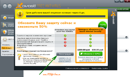 Как да се сдобиете с ключ за удължаване на лиценза безплатно Avast 5