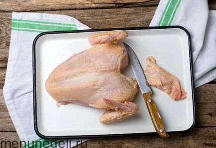 Как да се намали пиле - рецепта със стъпка по стъпка снимки